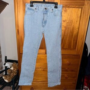 Wrangler Men's Light Blue Straight Jeans